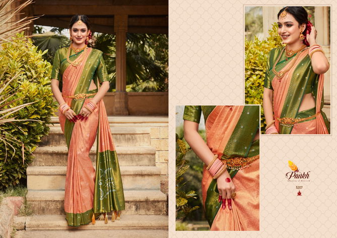 Virasat Vol 1 By Pankh Silk Designer Sarees Catalog